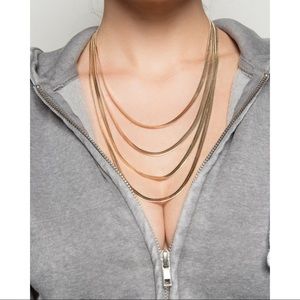 🆕 Layered Herringbone Chain